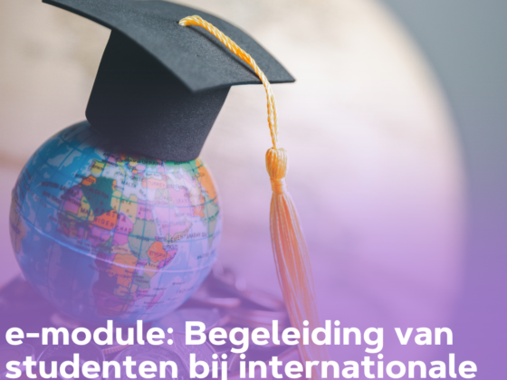 tekst in beeld: webinar e-module: Begeleiding van studenten bij internationale ervaringen