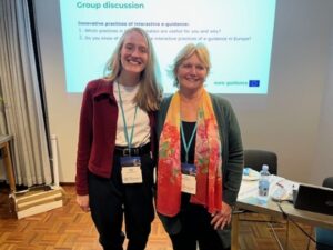 Thea van den Boom (Careersnet) en Robbin Bosch (Euroguidance Nederland)